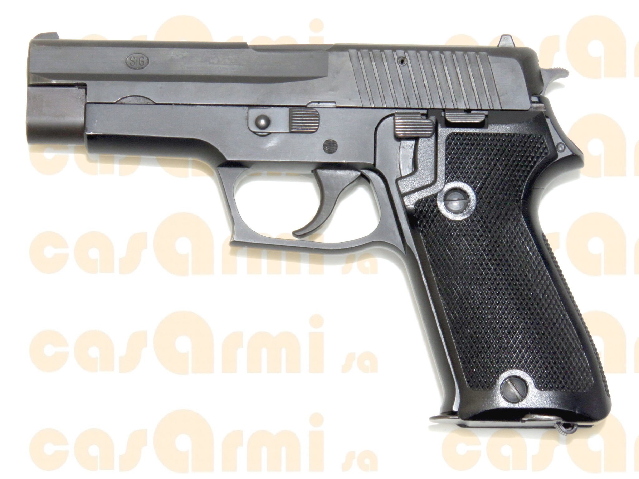 SIG SAUER mod. P220, con valigetta, fodero originale, secondo caricatore 9 Para